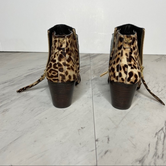 New! Sam Edelman Walden Leopard Print Bootie 6.5M - Picture 5 of 14